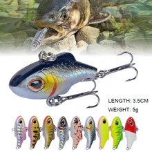New Design Perfect Jerkbait 3.5cm 5g Fishing Lure Sinking VIB Mini Crankbait Vibration Artificial Hard Baits Pike Fishing Tackle