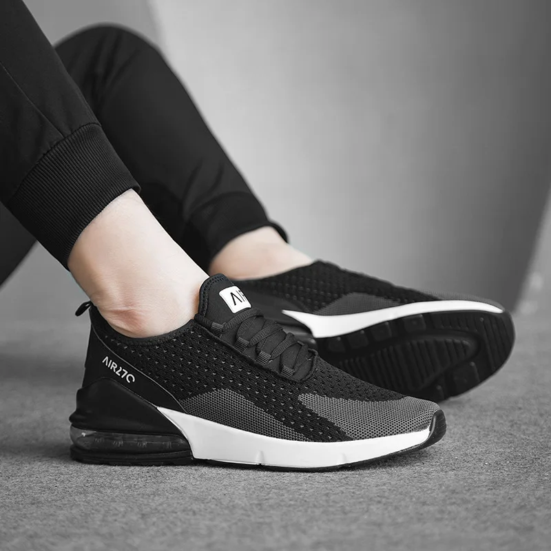 

2019 New Style Autumn Casual Sports Shoes Mesh Light Air Cushion Running Shoes Anti-Shock Absorption Outdoor Trendy Shoes
