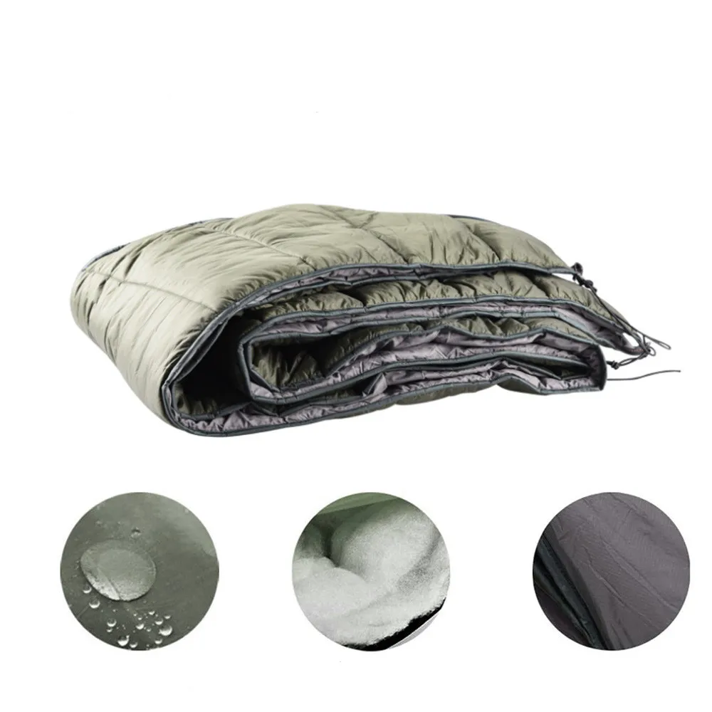 Outdoor Winter Warm Sleeping Bag Hammock Underquilt For Outdoor Camping Hiking