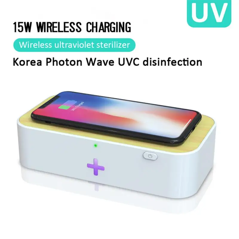 Новое беспроводное зарядное устройство Photon Wave UVC дезинфицирующая коробка 2 в 1