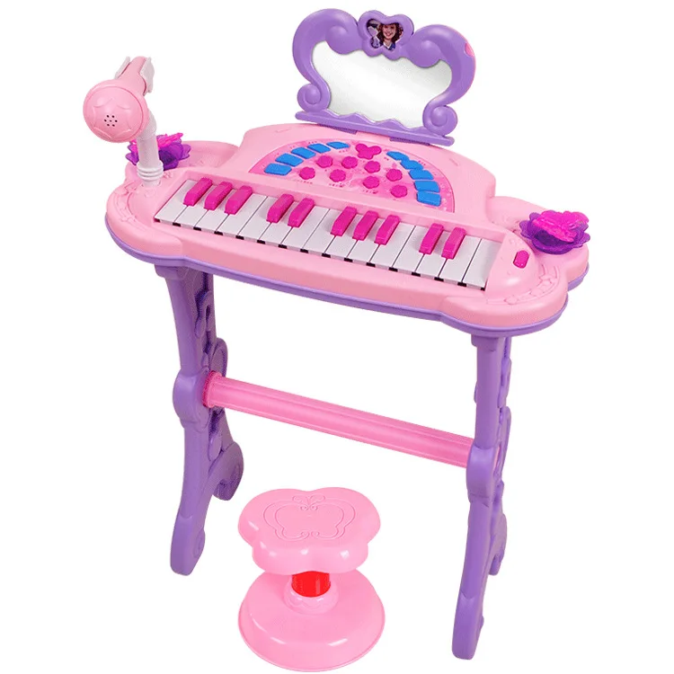 

Fun Dress up Butterfly Children's Electronic Keyboard 0-3-6-Year-Old GIRL'S Beginners Small Piano Gift