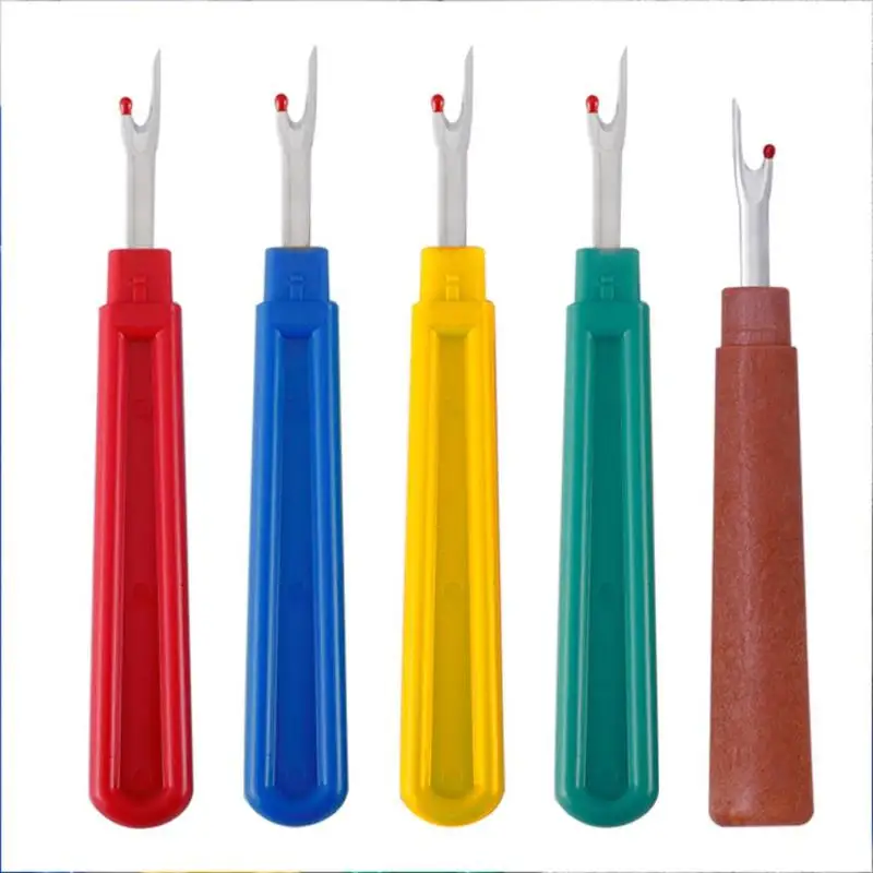 Автоматический Threader горячий DIY пластиковая ручка ремесло резец резьбы Вспарыватель для шва Отбойник стежки удаленные инструменты - Цвет: 5pcs color