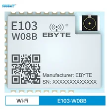 

2.4GHz Wi-Fi Serial Port Module Dual ARM Core 12dBm 802.11b WPA TCP HTTP Client MQTT CDSENET PCB Antenna Interface E103-W08B