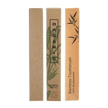Бамбуковый уголь зубная щетка крафт-коробка экологическая упаковка коробка только зубная щетка es чехол