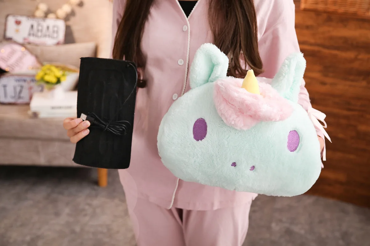 INS Pretty Girl Dreamy Unicorn nuan shou zhen подушка для рук USB Fever зима отправить богиня подарок