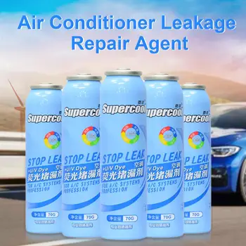 

70G Automobile Air Conditioner Leak Repair Agent Fluorescent Leak Detection R134A Refrigerant Freezing Oil Repair Plugging Agent