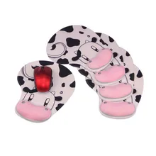 Коврик для мыши коровы нарукавники высокого качества силиконовый браслет Pu Нижняя лайкра ткань поверхность с защитой запястья поддержка для игры мыши коврик