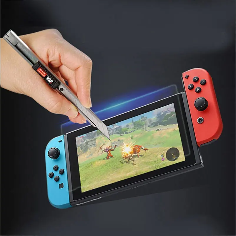 Закаленное стекло 9H для Nintendo Switch NS Защитная пленка чехол накладка Game Girl