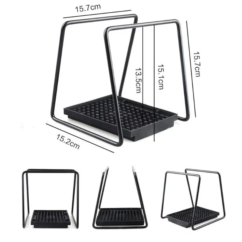 Кофейная стойка для капельницы, металлическая рамка фильтра, держатель, Геометрическая подставка для капельного стакана, Безбумажная многоразовая подставка для фильтра