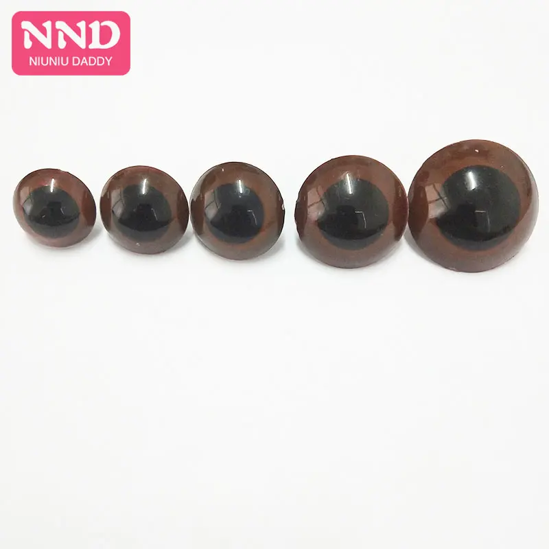 Niuniu Daddy 10 шт. 10 цветов Крошечные круглые пластиковые прозрачные для игрушек защитные глаза+ Блестящие нетканые материалы+ твердая шайба для плюшевой куклы