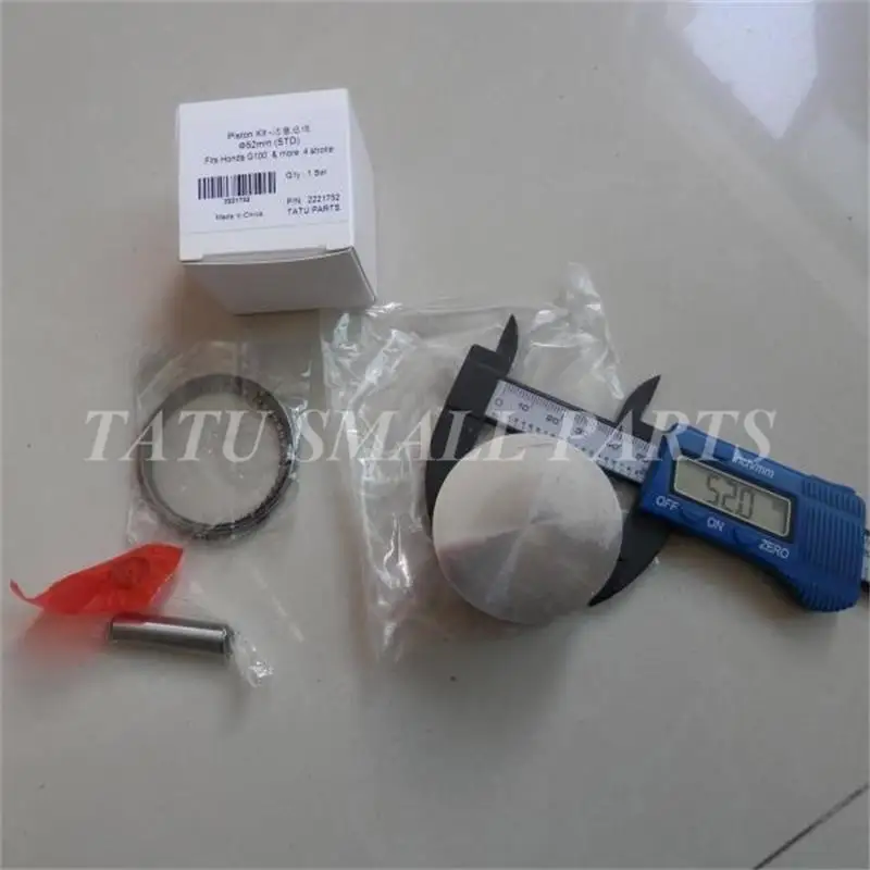 G100PISTON KIT 52MM FOR HONDA G100K2 4 CYCLE 2.5HP MOTOR