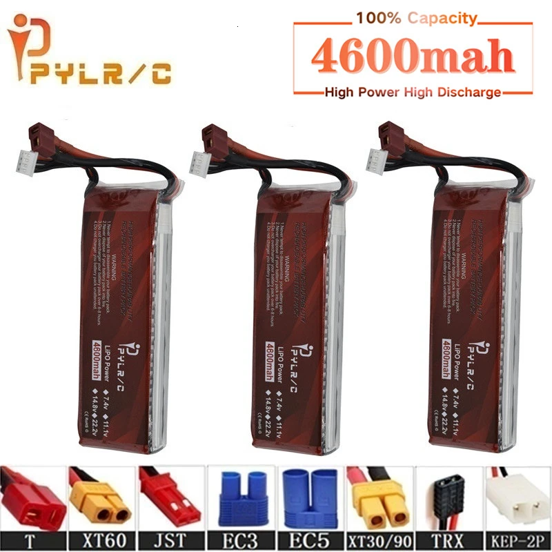 

High Rate 7.4v 4600mAh Lipo Battery For RC Helicopter Parts 2s Lithium battery 7.4v 35C RC Cars Airplanes Drones Battery T/XT60