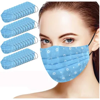 

100pc Unisex Protective Mask 3 Layers Dustproof Facial Protective Cover Masks Anti-pollution face Masks face mask washable mask