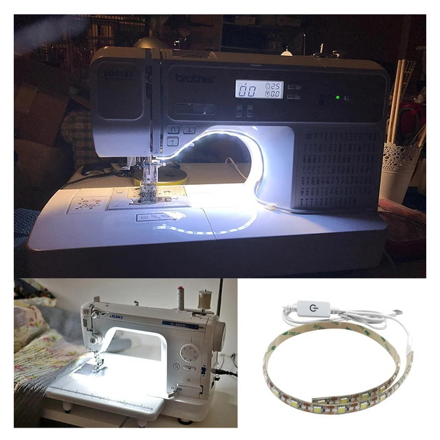 Sew Bright Sewing Machine LED Lighting Strip Dimmable Self-Adhesive USB