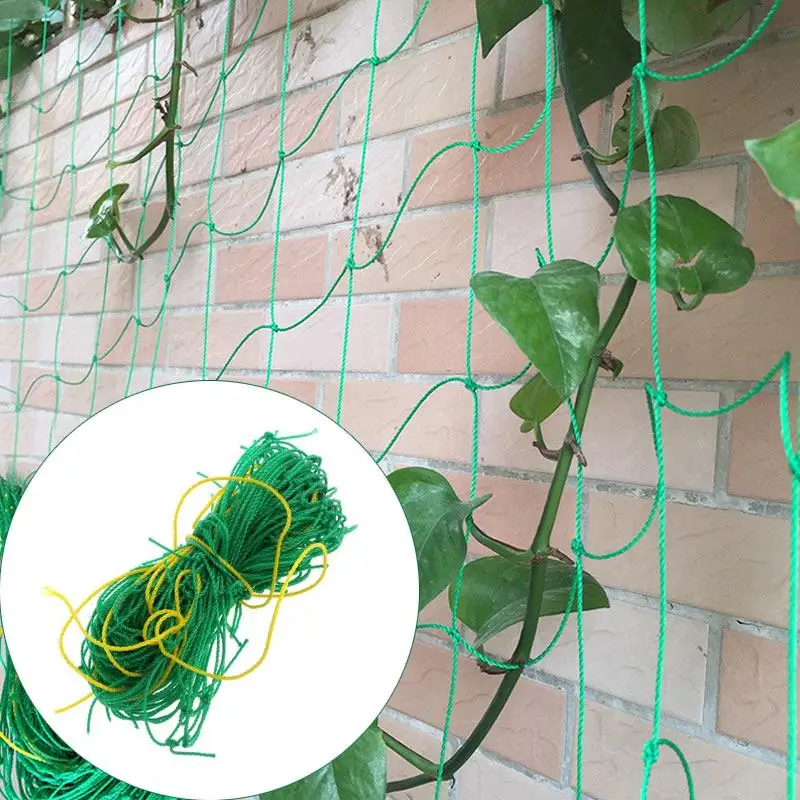 

1.8*1.8M Climbing Net Mesh Support Tool Strong Plant Nets Nylon Trellis Netting Grow Fence Reusable Recyclable