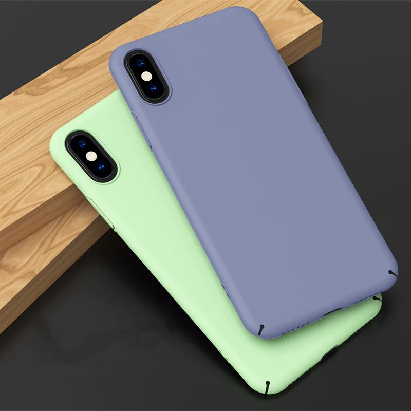 50 шт./лот матовый тонкий чехол для телефона iPhone 11 Pro Max X XS Max XR 6 6S 7 8 Plus Ультратонкий матовый жесткая задняя панель из поликарбоната