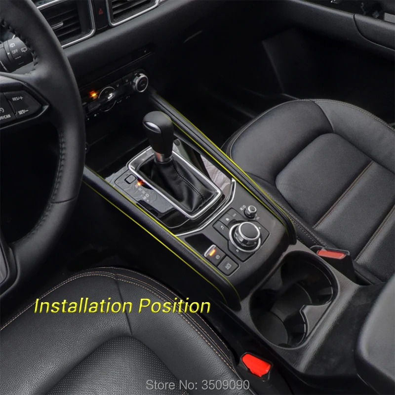 Для Mazda CX-5 CX5- консоль Центральная коробка переключения передач боковые полосы Накладка декоративные наклейки хромированный стиль