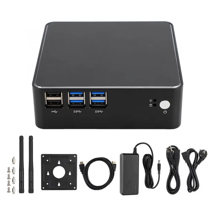 

For Intel Core i5 7260U Mini PC Industrial Computer 4G RAM+128GB SSD 100-240V Desktop Computer