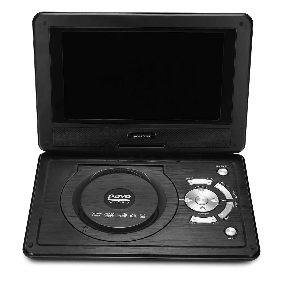  8.8inch Car DVD Player Portable USB2.0 SD Adjust Viewing Angle Game Remote Control 270 Rotation Scr