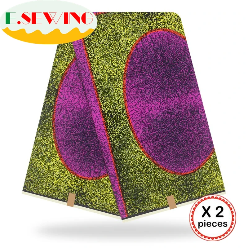 Анкара африканская вощеная ткань принтом 12 ярдов хлопок настоящий голландский воск Гана нигерийский стиль для шитья африканские платья одежда 24
