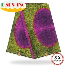 Анкара африканская вощеная ткань принтом 12 ярдов хлопок настоящий голландский воск Гана нигерийский стиль для шитья африканские платья одежда 24