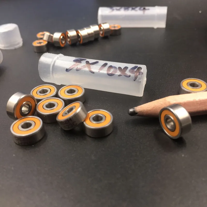 ABUO-10PCS 3X10X4 мм S623 2RS CB ABEC7 металл+ Керамический Гибридный Керамический шарикоподшипник