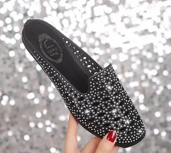 

Woman Sandals Wedges Women's Ladies Fashion Solid Sequins Bling Wedges Casual Sandals Slipper Shoes