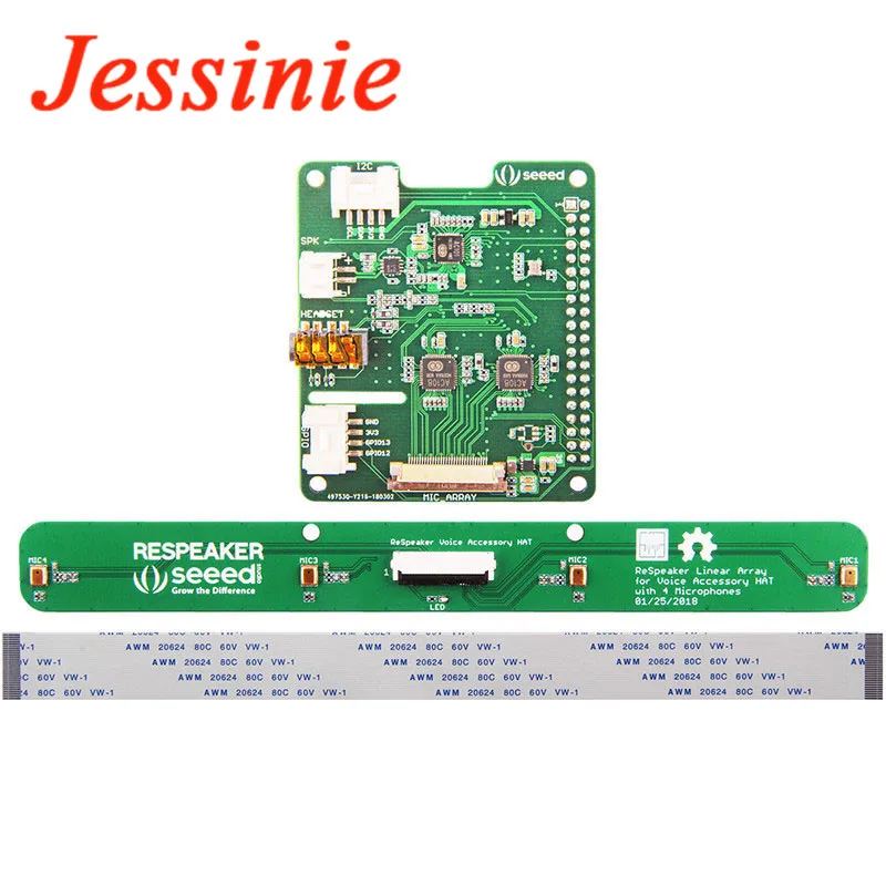 Raspberry Pi Pi0/3b/B +/pi4 линейный 4 микрофон микрофона|Интегральные схемы| |