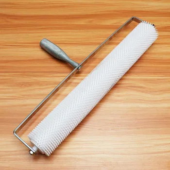 

DIY 20 Inch 13mm Spiked Aeration Floor Roller Hand Tools Self Levelling Cement Defoaming Roller Screed Tools Accessories