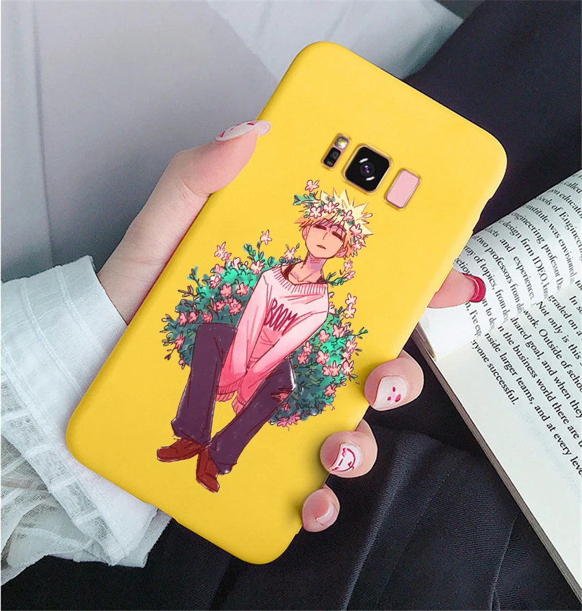 Anime My Hero Boku no Hero Academia in pink soft candy Phone Case for Samsung s8 s8plus s9 s9plus s10 s10e note9 note10
