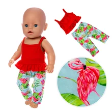 2019 New Fashion casual Doll Clothes Fit For 43cm baby Doll clothes reborn Doll Accessories