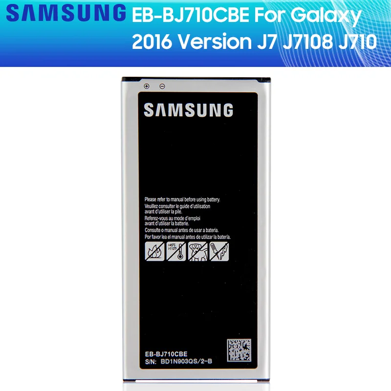 SAMSUNG batería Original EB-BJ710CBC EB-BJ710CBE para Samsung GALAXY J7 2016 J7 2016 SM-J7109 J7108 J710F J710K J710H 3300mAh