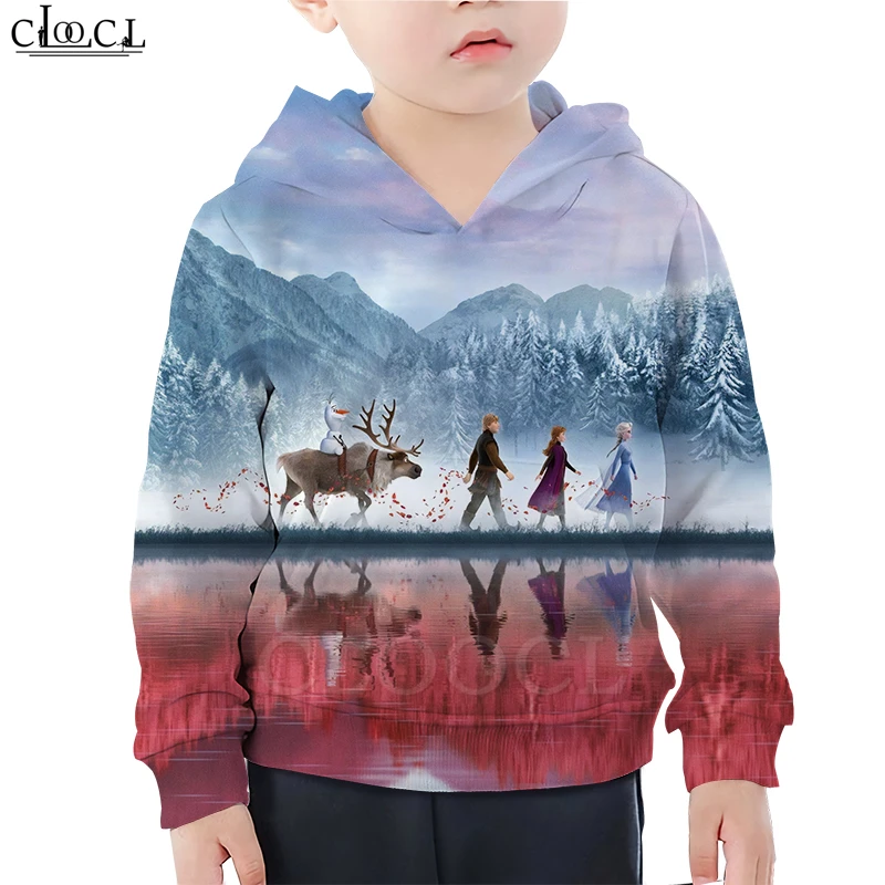  Ice Frozen Hoodie Naughty Kids Baby Boy Hoodies 3D Print Baby Girl Children's Sweatshirt Casual Fas