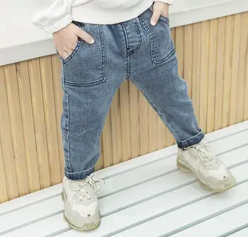 

2020 new arrival girls boys denim pants spring fashion kids jean pants 1-6t HJ337