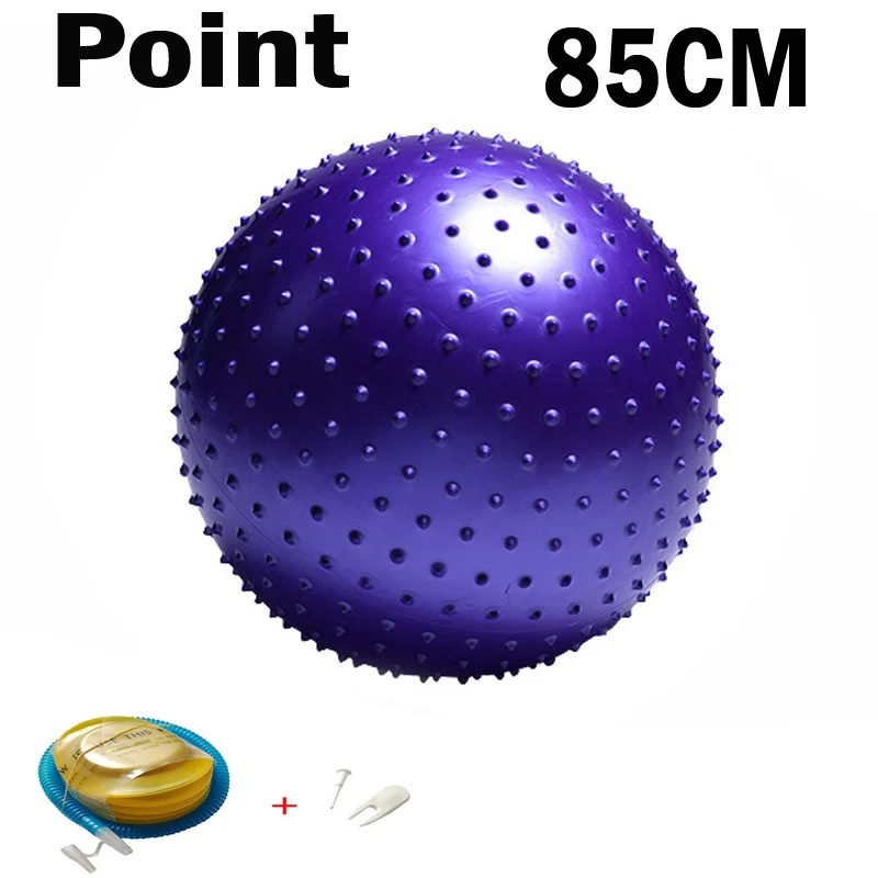 Мячи для йоги Пилатес фитнес спортзал баланс фитбол упражнения тренировка мяч 45/55/65/75/85 см с насосом