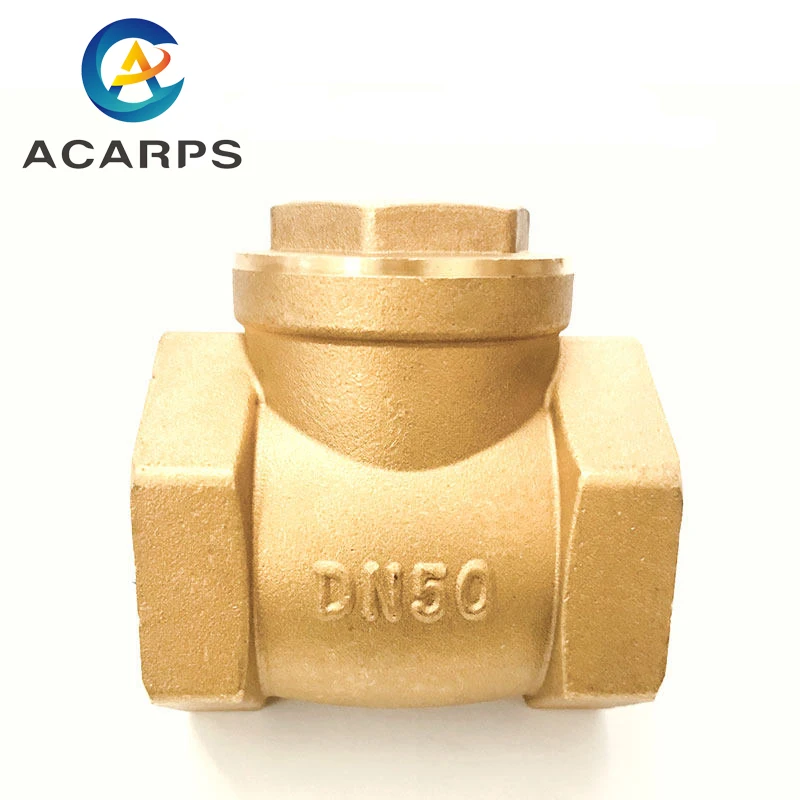 1/2" 3/4" 1" 2" 3" 4" Brass Horizontal Check Valve All Copper Female Thread Check Valve