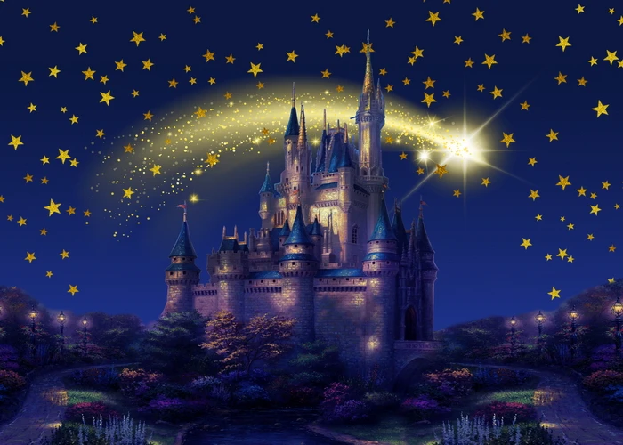 Tissu De Fond De Chateau Disney Decoration Murale De Fete D Anniversaire Pour Enfants Mickey Mouse Decoration De Salle Cadeaux De Noel Aliexpress