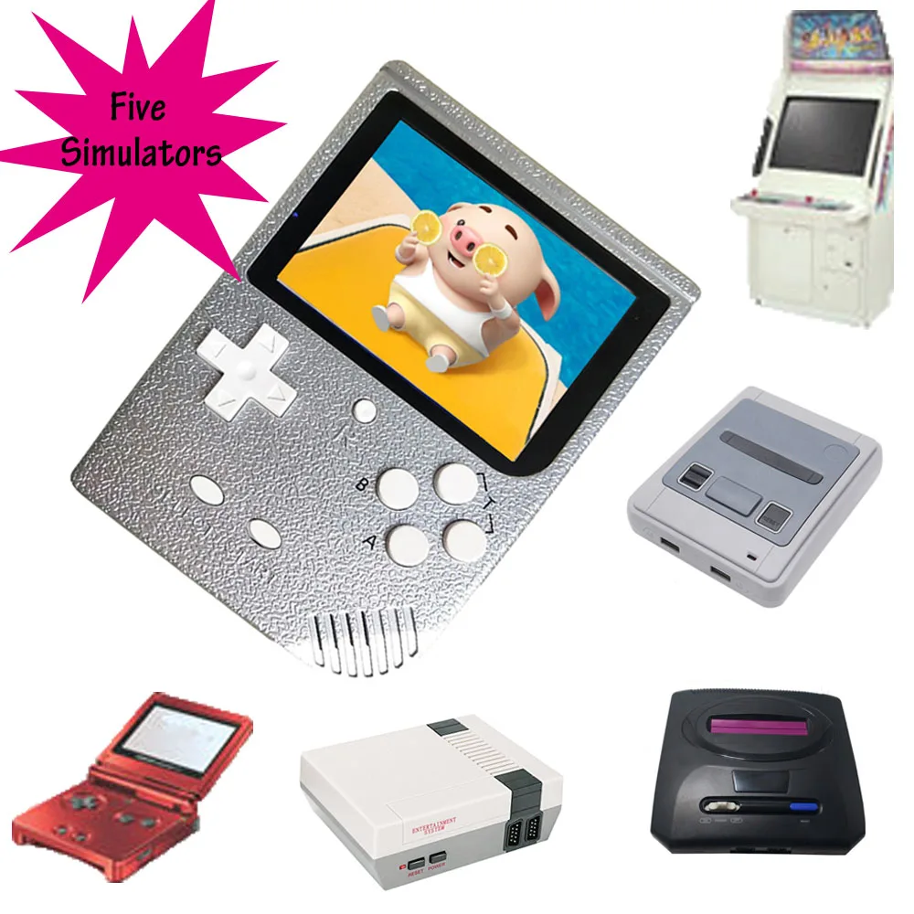 

Mini Portable Retro Handheld Game Tv 64 Bit 1000 Games Children Boy Players Video Game Console For Child Nostalgic Double Mode