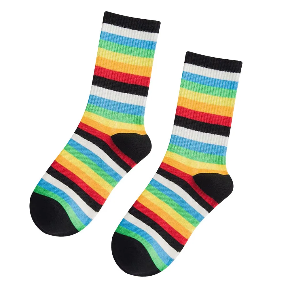 Jaycosin носки в полоску забавные носки теплые классные повседневные calcetines mujer забавные носки для женщин Теплые Носки для зимы