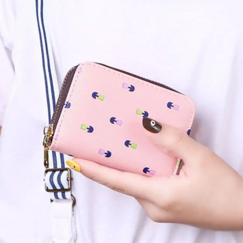 

Кошелек женский из искусственной кожи, с отделением для карт, на молнии