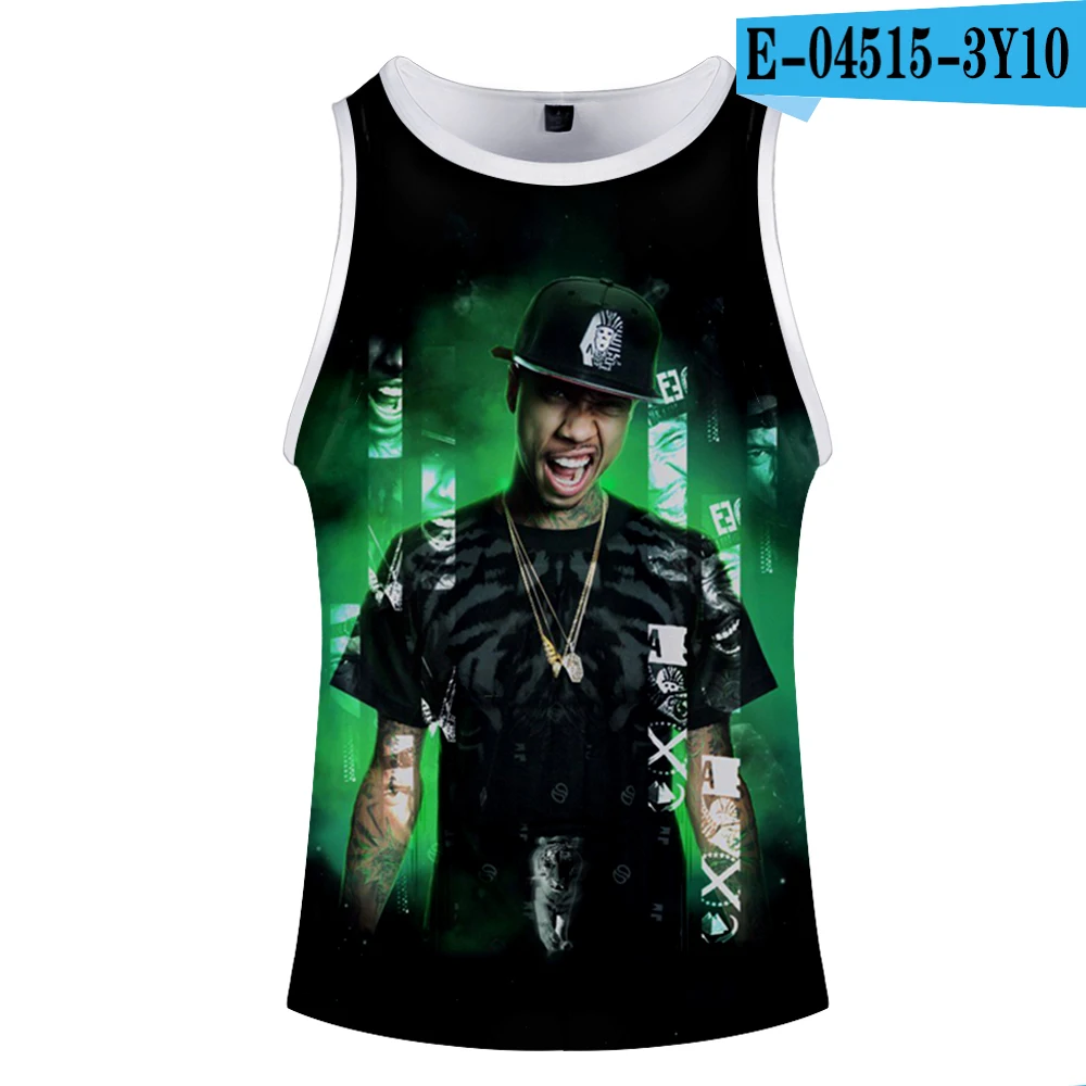 Новинка,, Tyga, 3D принт, топы, женские, мужские, летние, крутые, без рукавов, жилет,,, Повседневная Уличная одежда - Цвет: 1