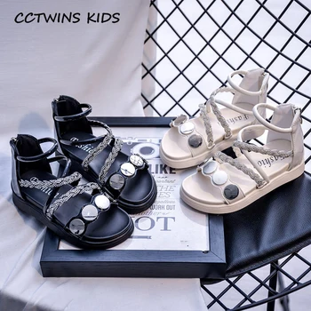 

Girls Gladiator Shoes 2020 Summer Baby Brand Soft Shoes Children Fashion Princess Sandals Toddler Rhinestone Flat Girls PS880