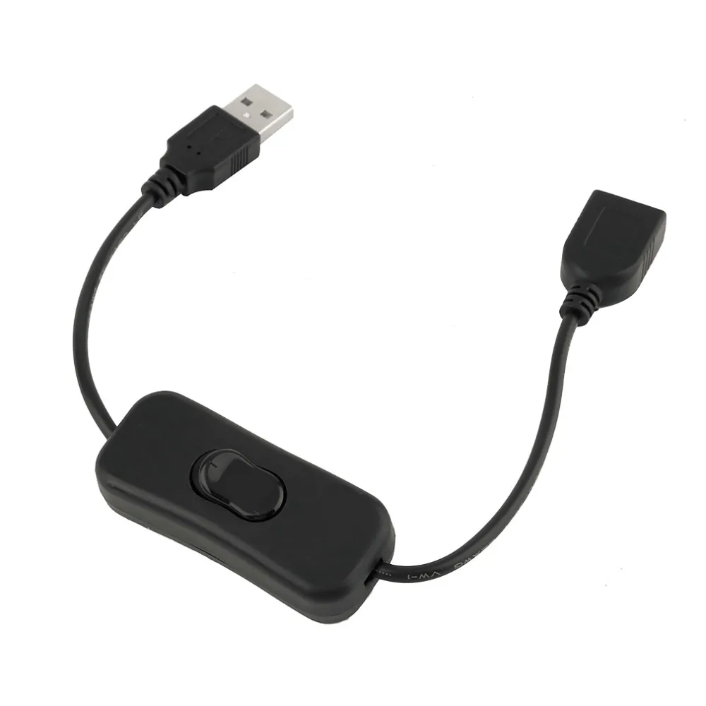 Usb-кабель для мужчин и женщин с переключателем вкл/выкл удлинитель кабеля для USB лампы USB вентилятор линия питания