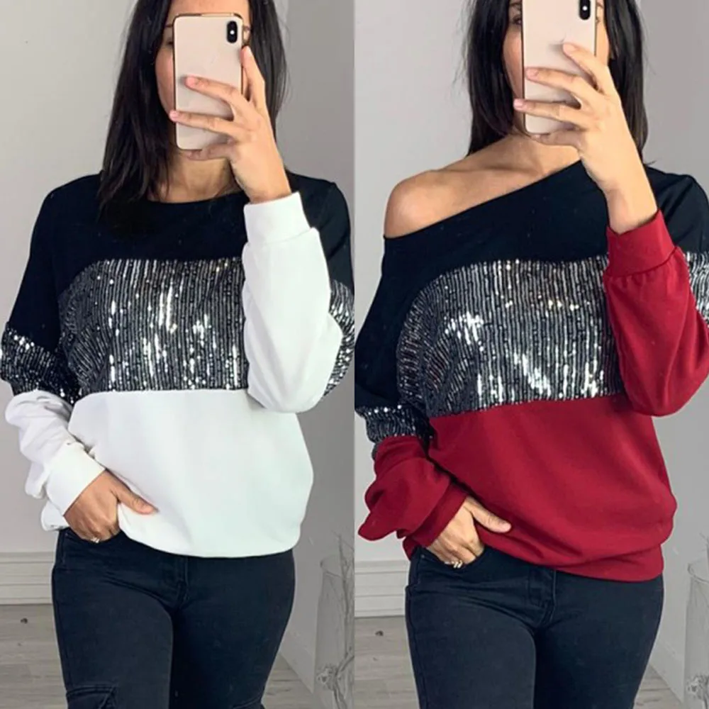 Sleeve Pullover Jumper Sweatshirt 