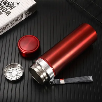 

Vacuum Insulated Water Bottle Stainless Steel 500ml Travel Thermos Bottle Garrafa Termica Vacuum Flask Coffee Mugs Tea Cups 2020