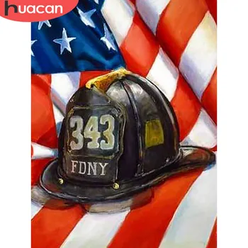 

HUACAN Diamond Mosaic National Flag Cross Stitch Diamond Embroidery Full Set Cartoon Picture Beaded Diamond Painting Stickers