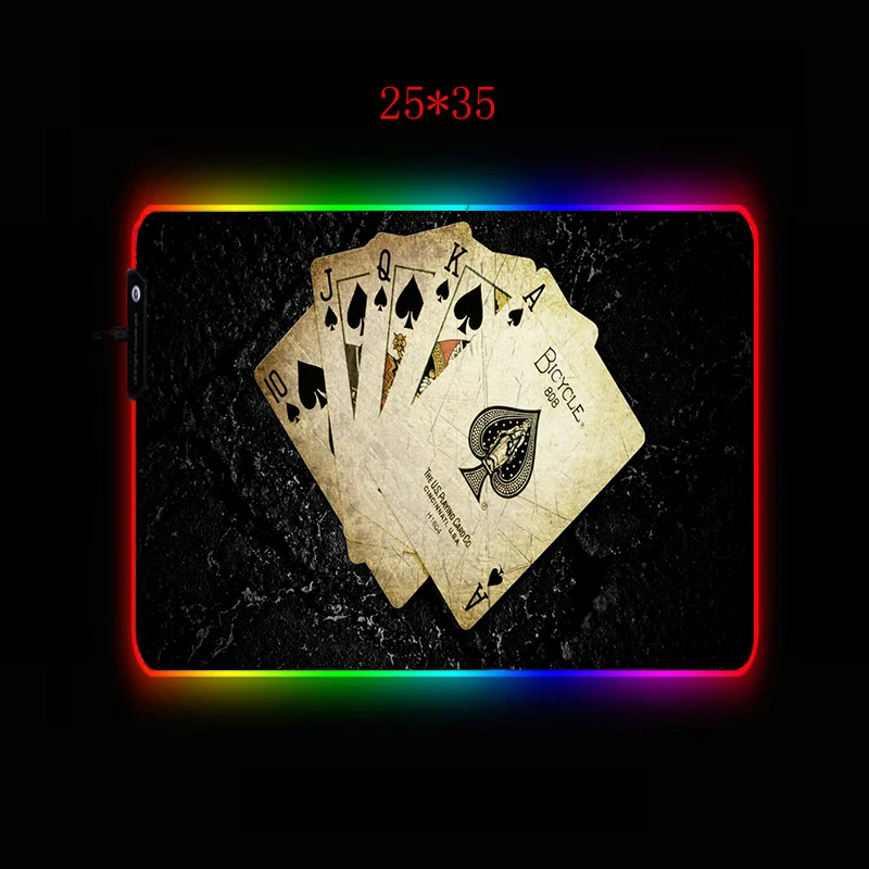 Mouse Pad Gaming XXL RGB con Diseño de Póker Negro H94c64c46d567455faf0130499220c135c