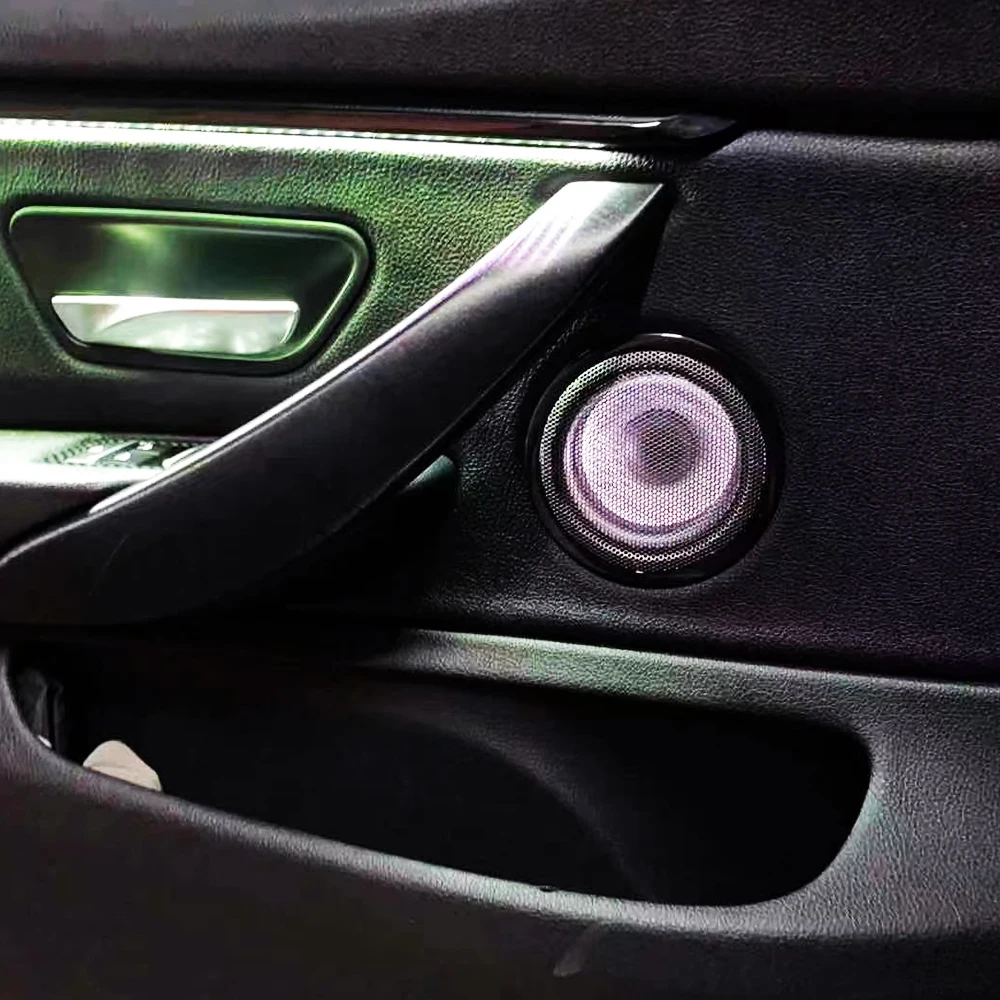 KenKER 車のドアのオーディオカバー、BMW3シリーズF30F31 F342013-2018に適合 車ドアオーディオ発光スピーカーカバーbmw F30 F32 F31 F34 3 4