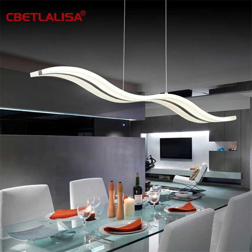 

Modern Led pendant Lights For Living Room Acrylic Stainless Pendant Lamps Support Dimming With Remote Control Droplight for Home
