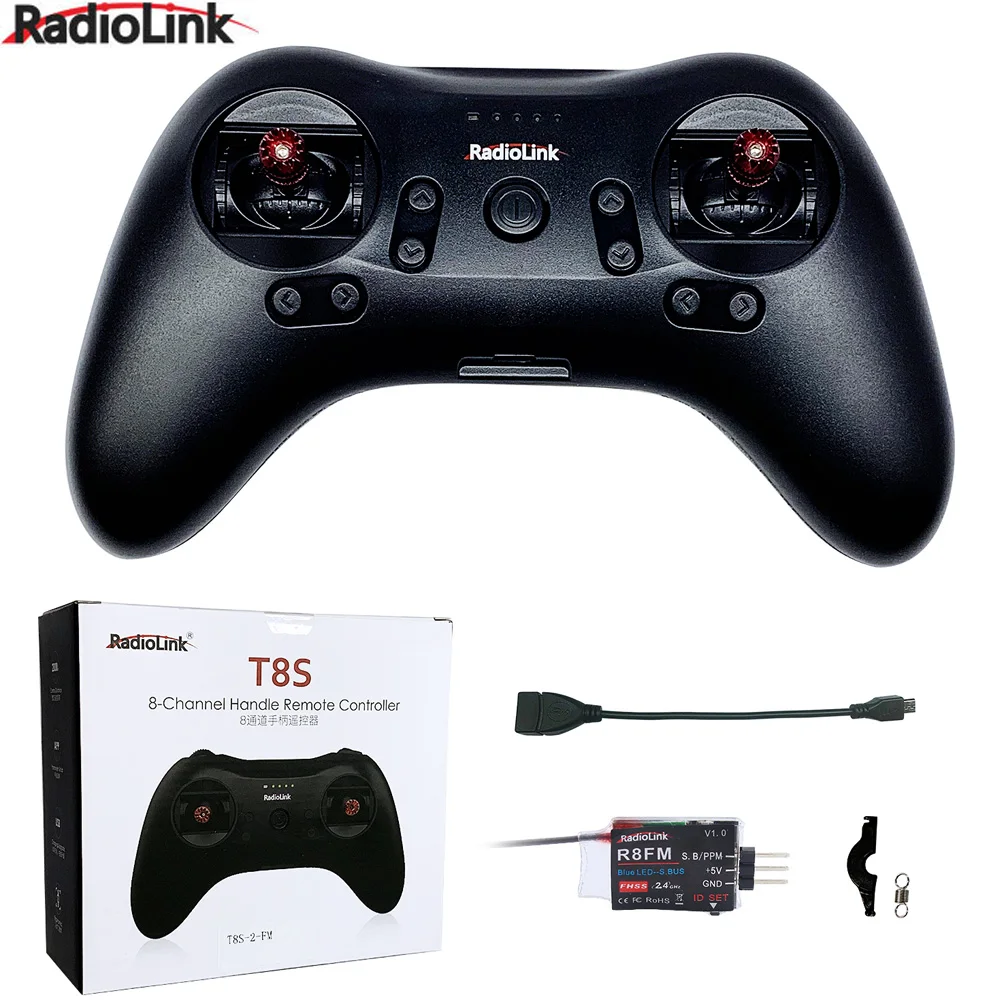 Radiolink T8S 8CH Mini RC Transmitter dan Receiver 2.4G Radio Remote